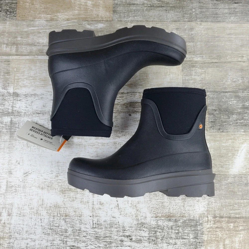Bogs Hazel Womens Chelsea Boots Sz 9 M Comfort Black Air Mesh Lined Waterproof